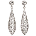 Diamond Cut Dangle Drops Stud