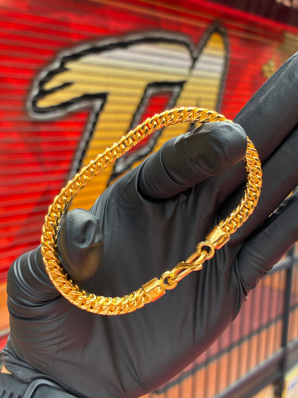 24K Yellow Gold 5MM Franco Bracelet
