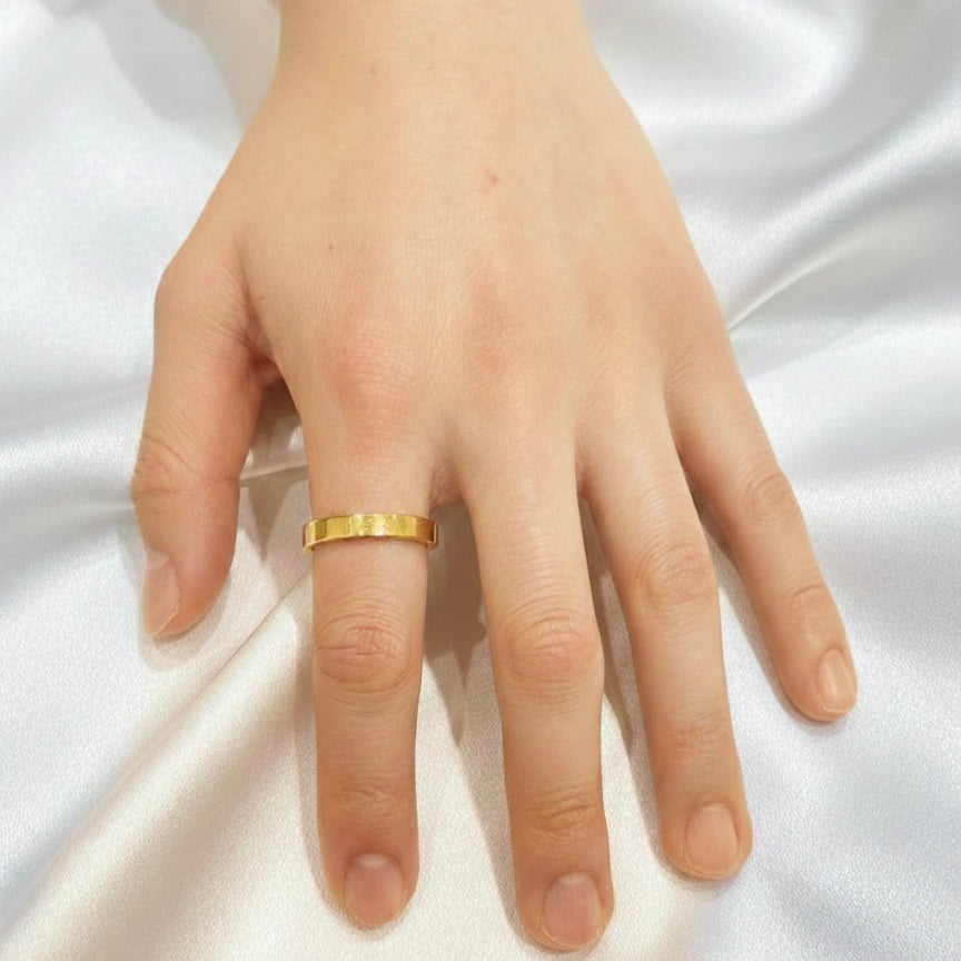 4MM Plain Flat Ring