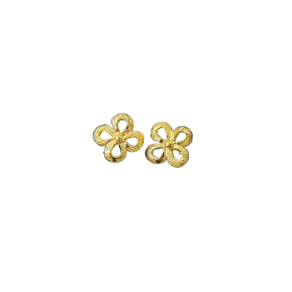 24K Clover Shape Earring