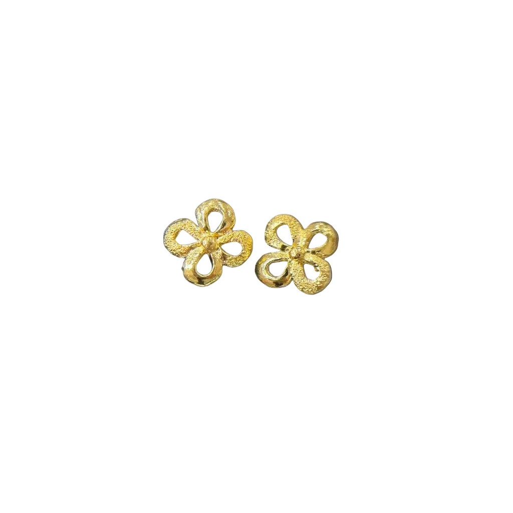24K Clover Shape Earring