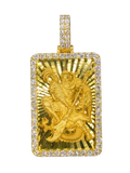 God of War Diamond Cut Pendant with Diamond Frame