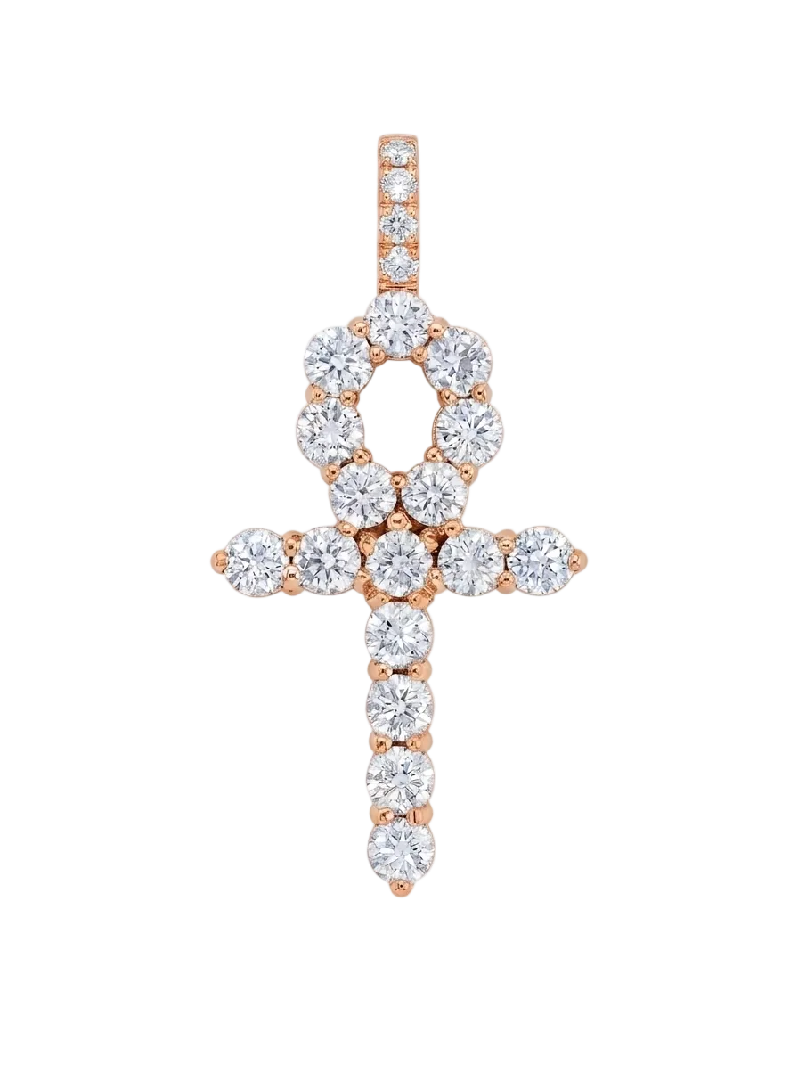 Diamond Ankh Cross