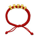 24K Five Baby Horse Charms on Nylon