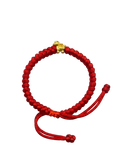 24K Horse Charm on Red Nylon