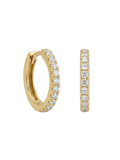 Diamond Hoop-Huggy Earring