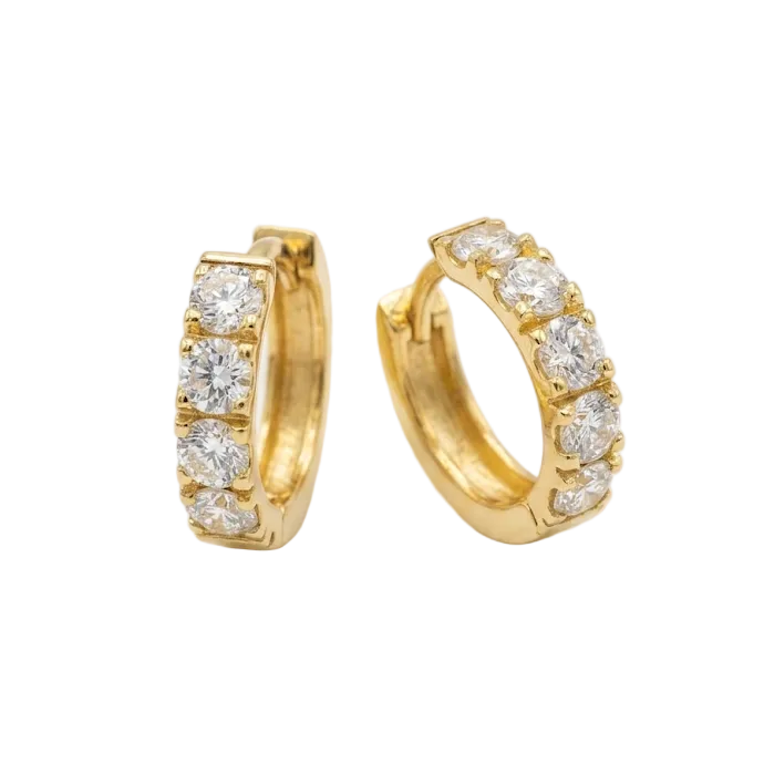 Diamond Hoop LG Earring