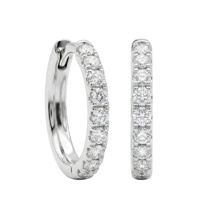 Diamond Hoop-Huggy MD Earring