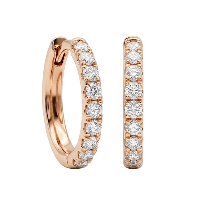 Diamond Hoop-Huggy MD Earring