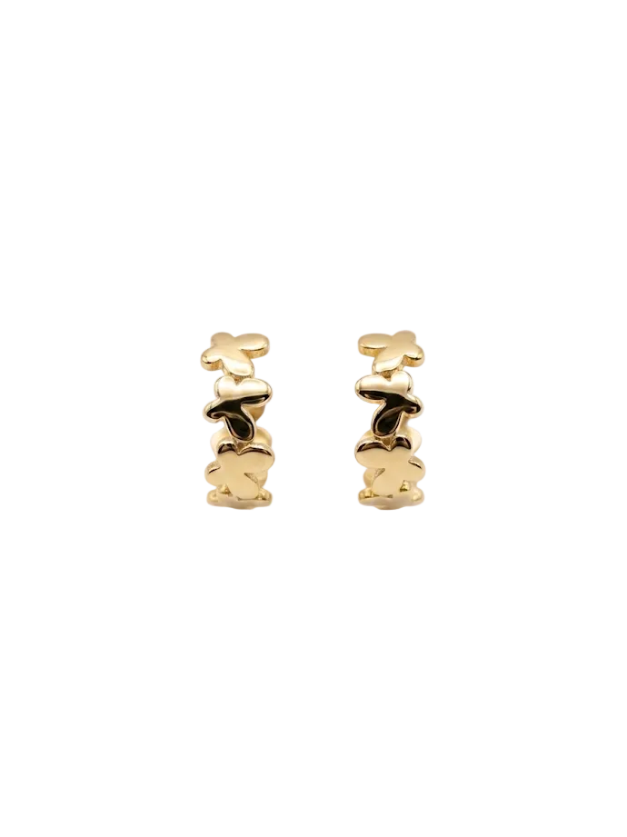 Butterfly Hoop-Huggy Earring