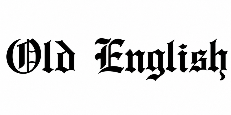 Old English font