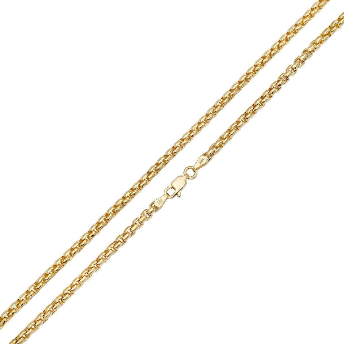 3MM Solid Rounded Box Chain