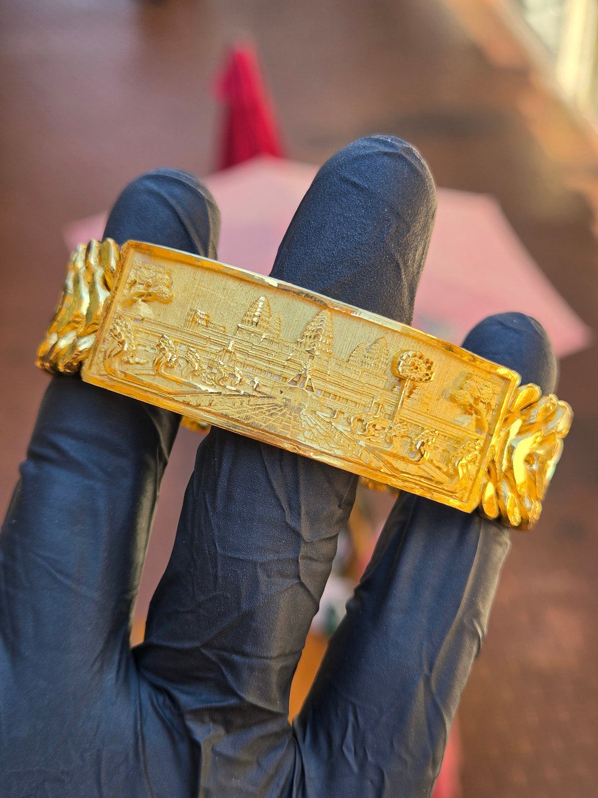 Angkor Wat ID Bracelet on Double Cuban original product photo