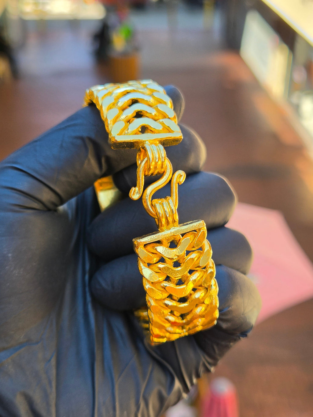 Angkor Wat ID Bracelet on Double Cuban original product photo