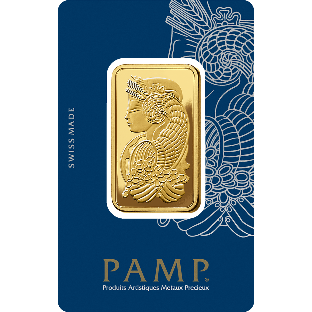 Lady Fortuna™ Gold Minted Bar - 1oz