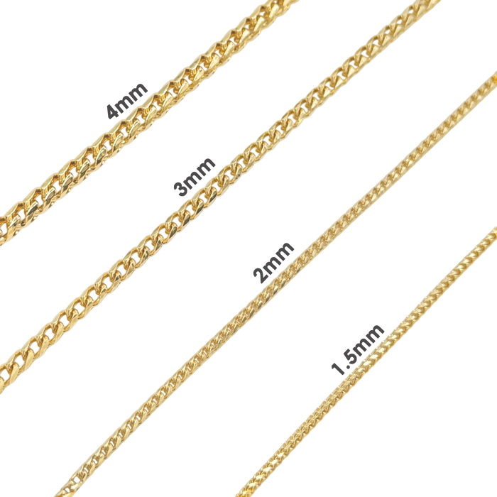 2.5MM Diamond Cut Franco Chain