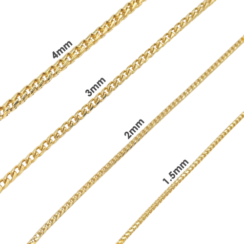 1.3MM Diamond Cut Franco Chain