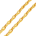 6MM Diamond Cut Puffed Mariner Link Chain studio product photo