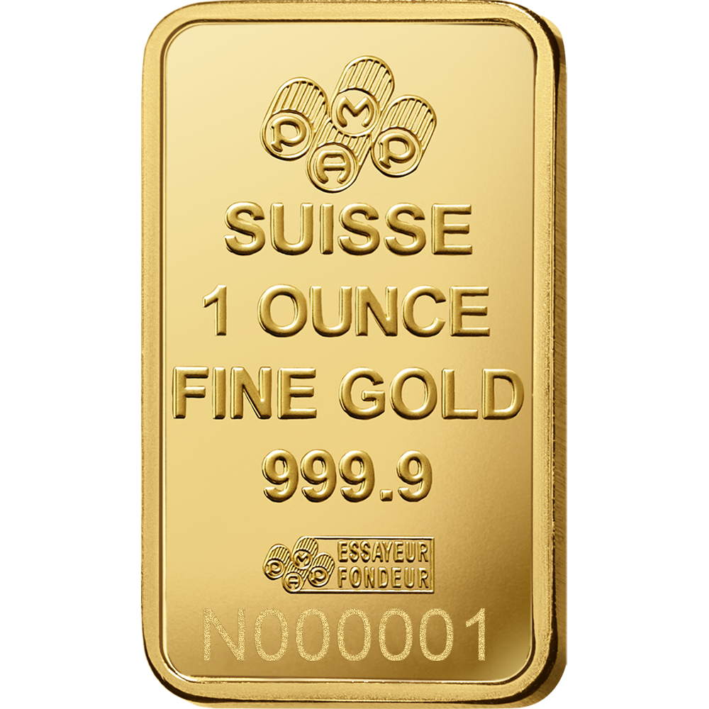 Lady Fortuna™ Gold Minted Bar - 1oz