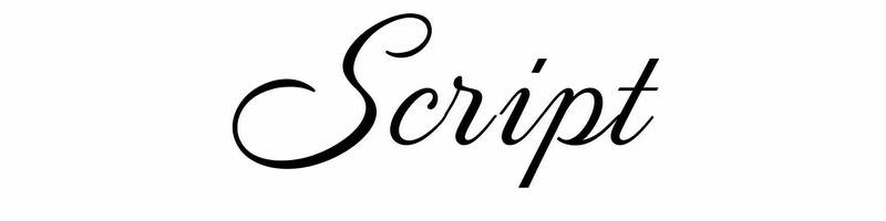 Script font