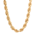 10MM Solid Diamond-Cut Rope Chain in polished yellow gold