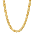 10MM Solid Miami Cuban Link Chain in polished yellow gold
