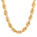 12MM Solid Diamond-Cut Rope Chain in polished yellow gold