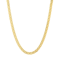 3.5MM Solid Yacht Link Chain in polished yellow gold