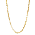 3MM Solid Heavy Link Chain in polished yellow gold
