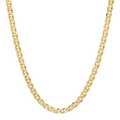 4.5MM Solid Plain Mariner Chain in polished yellow gold
