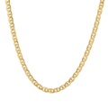 4.5MM Solid Yacht Link Chain in polished yellow gold