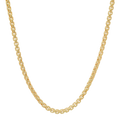 4MM Solid Rounded Box Chain in polished yellow gold