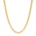 5MM Solid Heavy Link Chain in polished yellow gold