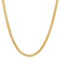 5MM Solid Rounded Box Chain in polished yellow gold
