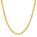 6MM Solid Diamond-Cut Rope Chain in polished yellow gold
