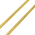 6MM Solid Dragon Scale Chain in polished yellow gold