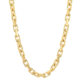 6MM Solid Heavy Link Chain in polished yellow gold