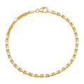 2.4MM Solid Heavy Link Bracelet — yellow gold