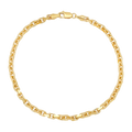 3.2MM Solid Heavy Link Bracelet — yellow gold