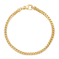 3MM Solid Plain Franco Bracelet — yellow gold