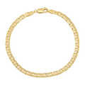 4.5MM Solid Yacht Link Bracelet — yellow gold