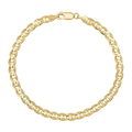 4MM Solid Mariner Bracelet — yellow gold