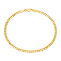 4MM Solid Miami Cuban Link Bracelet — yellow gold