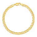 5MM Solid Yacht Link Bracelet — yellow gold