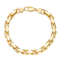6.5MM Solid Heavy Link Bracelet — yellow gold