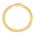 6.5MM Solid Yacht Link Bracelet — yellow gold