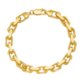 6MM Solid Heavy Link Bracelet — yellow gold