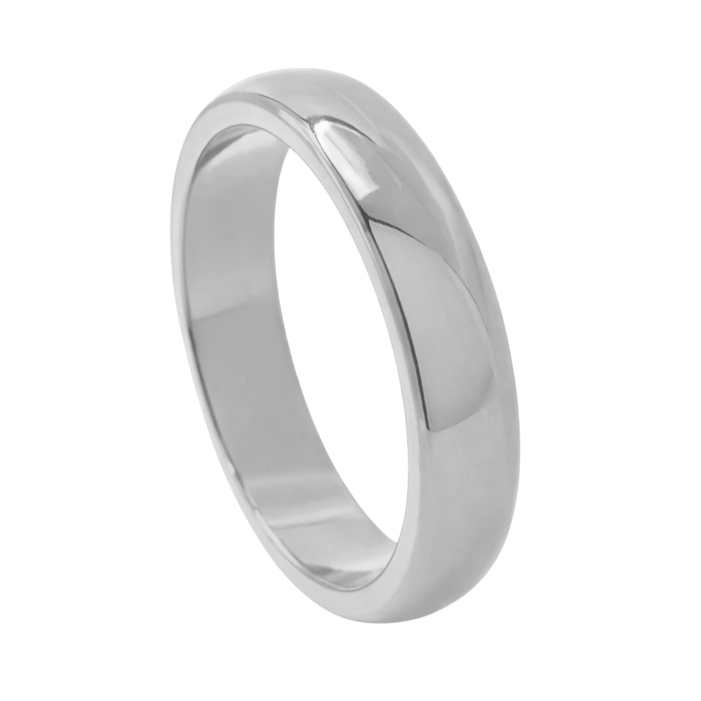 4MM Plain Curved Ring