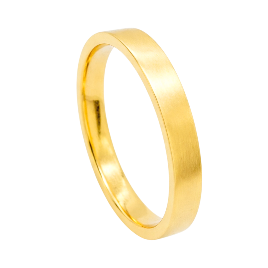 4MM Plain Flat Ring